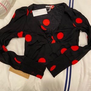 Reformation Polka Dot Top